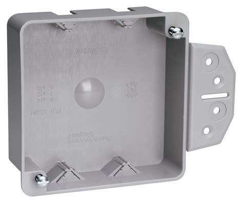 how to use 4 square brackets electrical boxes|shallow 4 square electrical box.